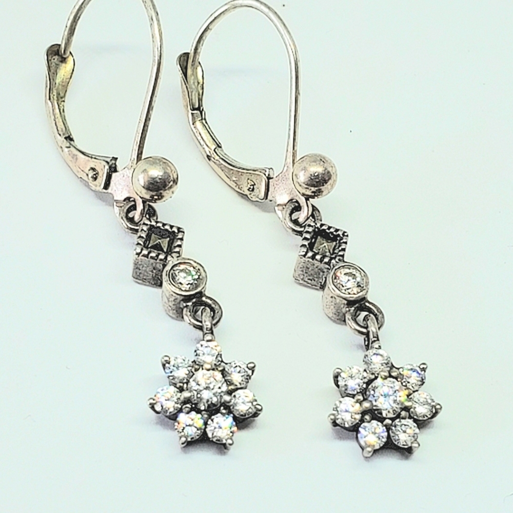 STERLING SILVER DANGLE EARRINGS